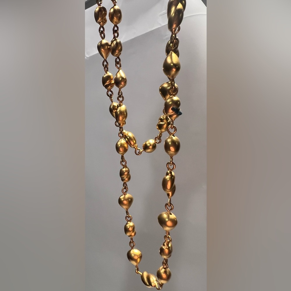 Karl Lagerfeld Bijoux Golden Pearls long necklace